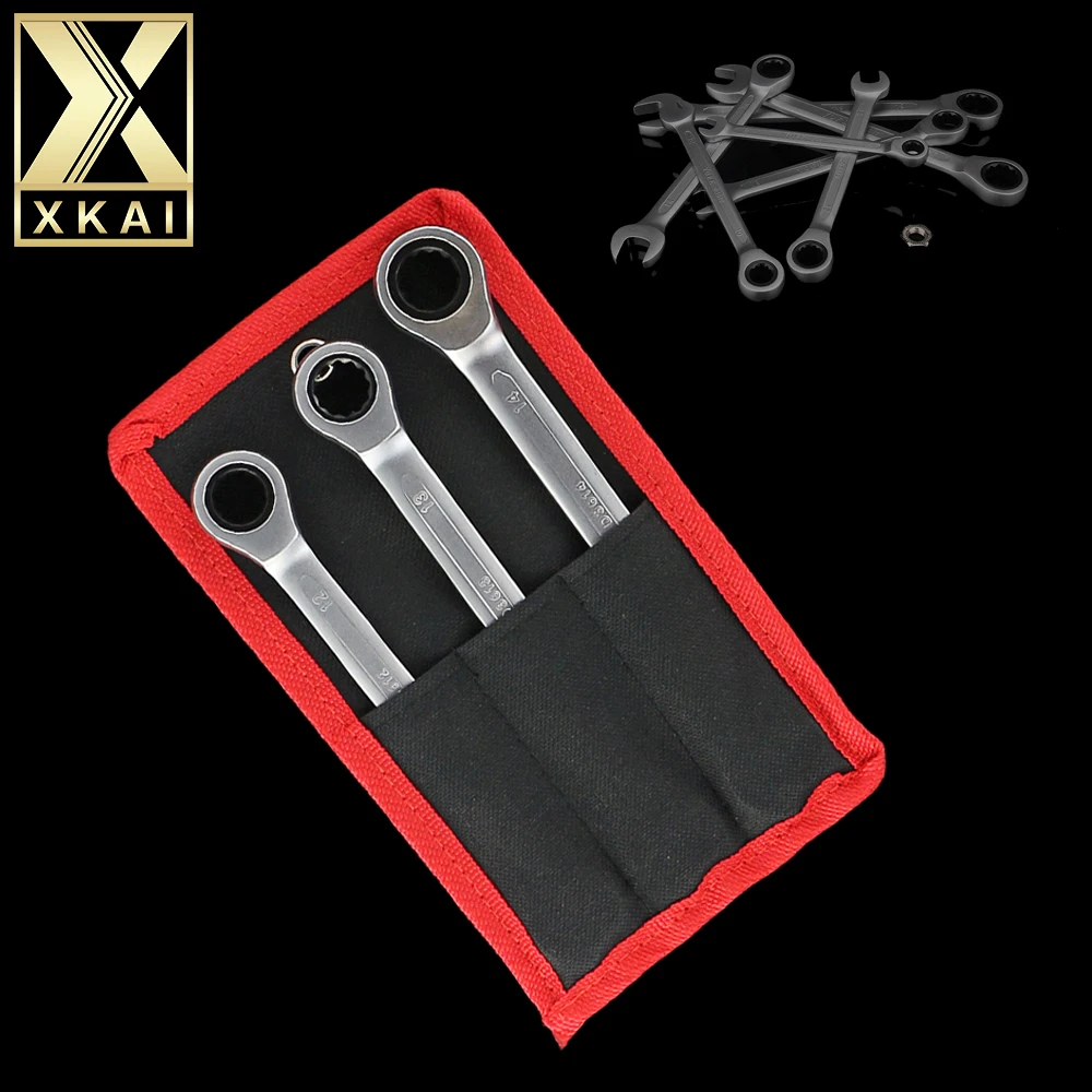 XKAI новая Холщовая Сумка 12.13.14 мм Трещоточный гаечный ключ набор трещетка Скейт