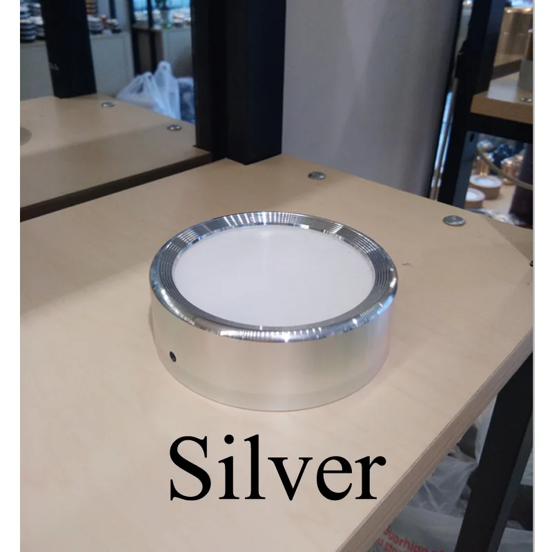 Silver Светодиодный сверхтонкий светодиодный светильник 3 Вт/5 Вт/7 Вт/9 Вт/12 Вт AC220V, потолочный Точечный светильник, домашний декор, внутреннее освещение - Испускаемый цвет: Silver