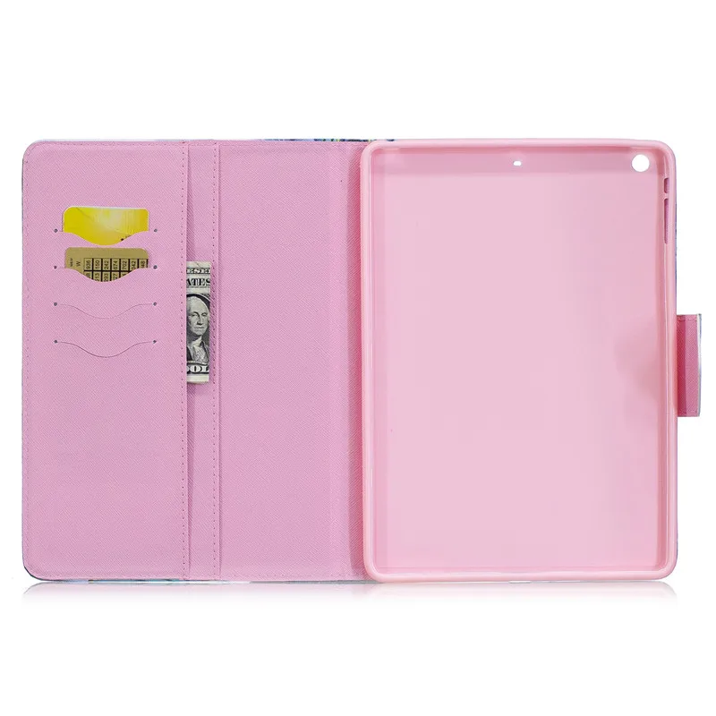 Wekays для Apple Ipad Air Ipad 5 с милым рисунком кота кожи(полиуретан) с откидной крышкой с функцией подставки чехол для IPad Air IPad 5 IPad5 9," Чехол для планшета