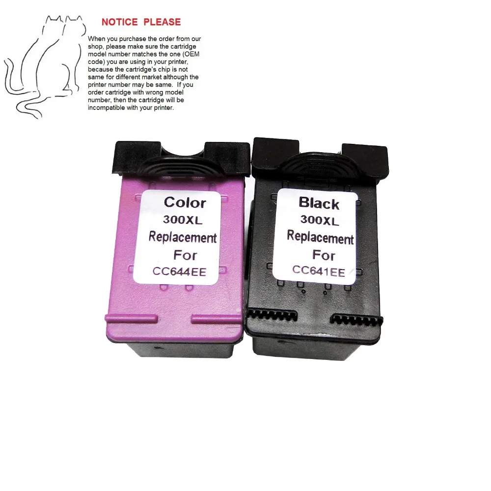 

YOTAT Remanufactured inkjet cartridge for HP300 300XL Deskjet D1600 D2600 F2400 D5500 D2500 F4200 F4400 F4500 Printer Series