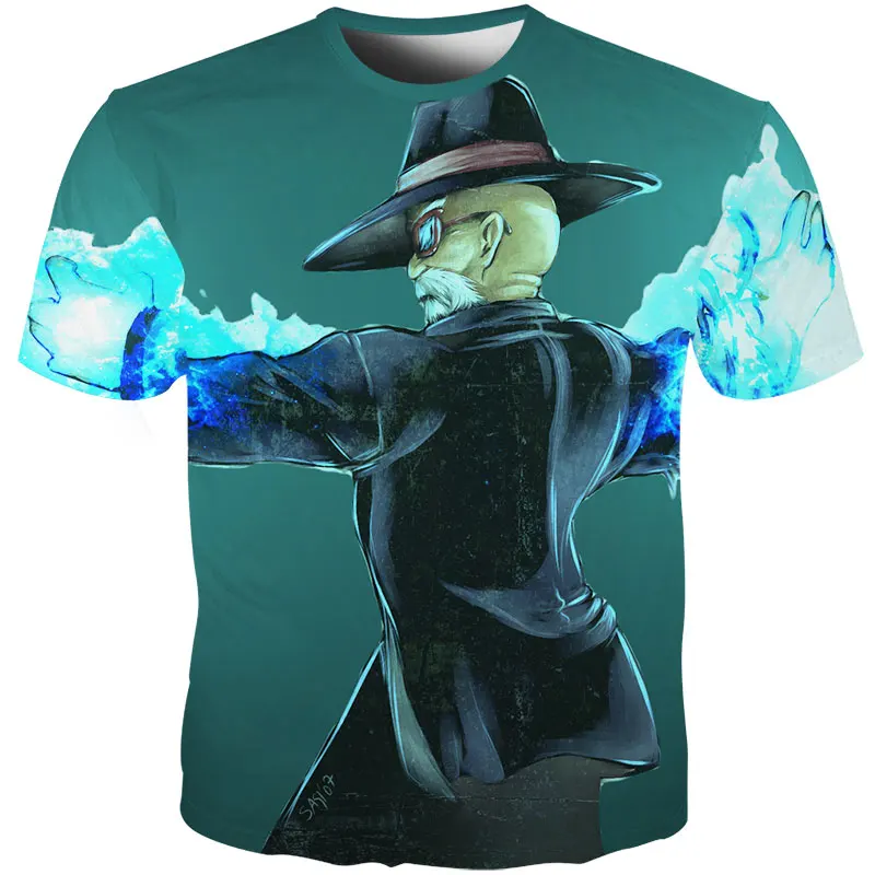 pattern 13 YOUTHUP Летние футболки мужские с принтом аниме Dragon Ball 3D футболка Oogway Tees Master Roshi Мужская футболка уличная одежда размера плюс - Цвет: pattern 13