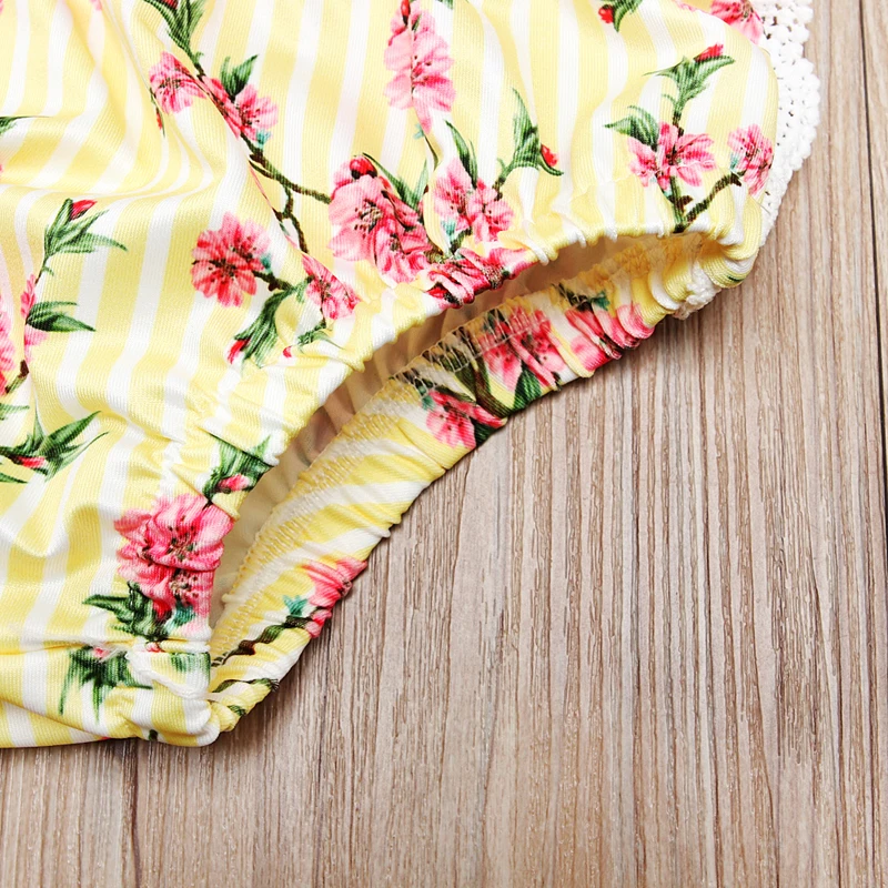 

Baby Girls Floral Clothes Set 2Pcs Baby Kids Girls Short Sleeve Top T-shirts+Short Pants Outfit Lace Girls Clothes Set 4-24M