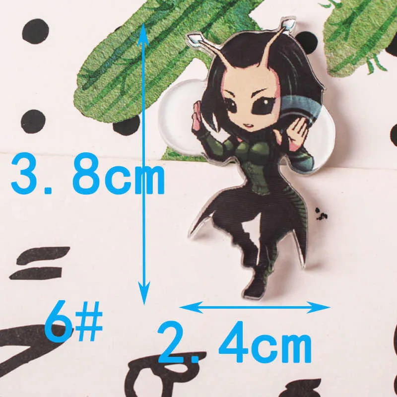 NO6 JL 1 шт. Marvel's The Avenge Мультяшные значки на булавке Kawaii значки на рюкзак Значки для одежды акриловые значки Z70 - Цвет: NO6