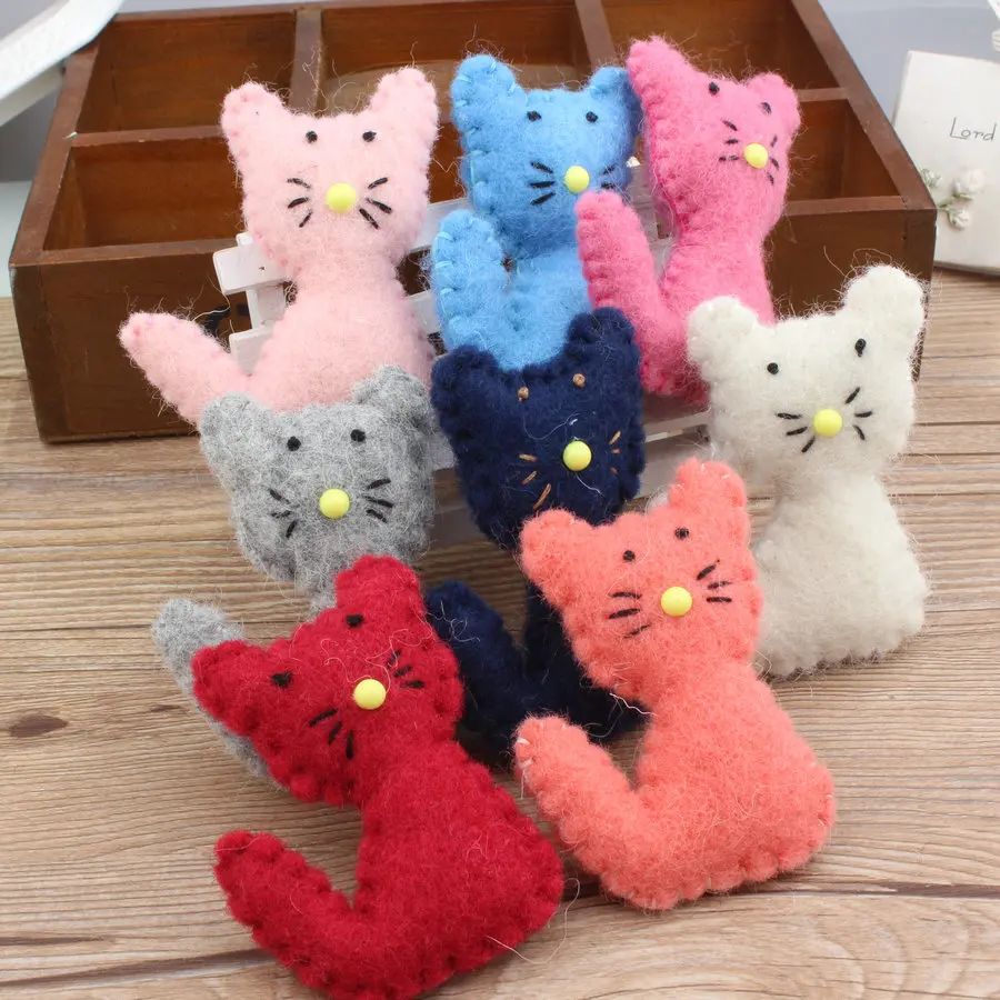 Бесплатная доставка 1 шт. Вязаная Шерстяная фетровая кукла для волос с