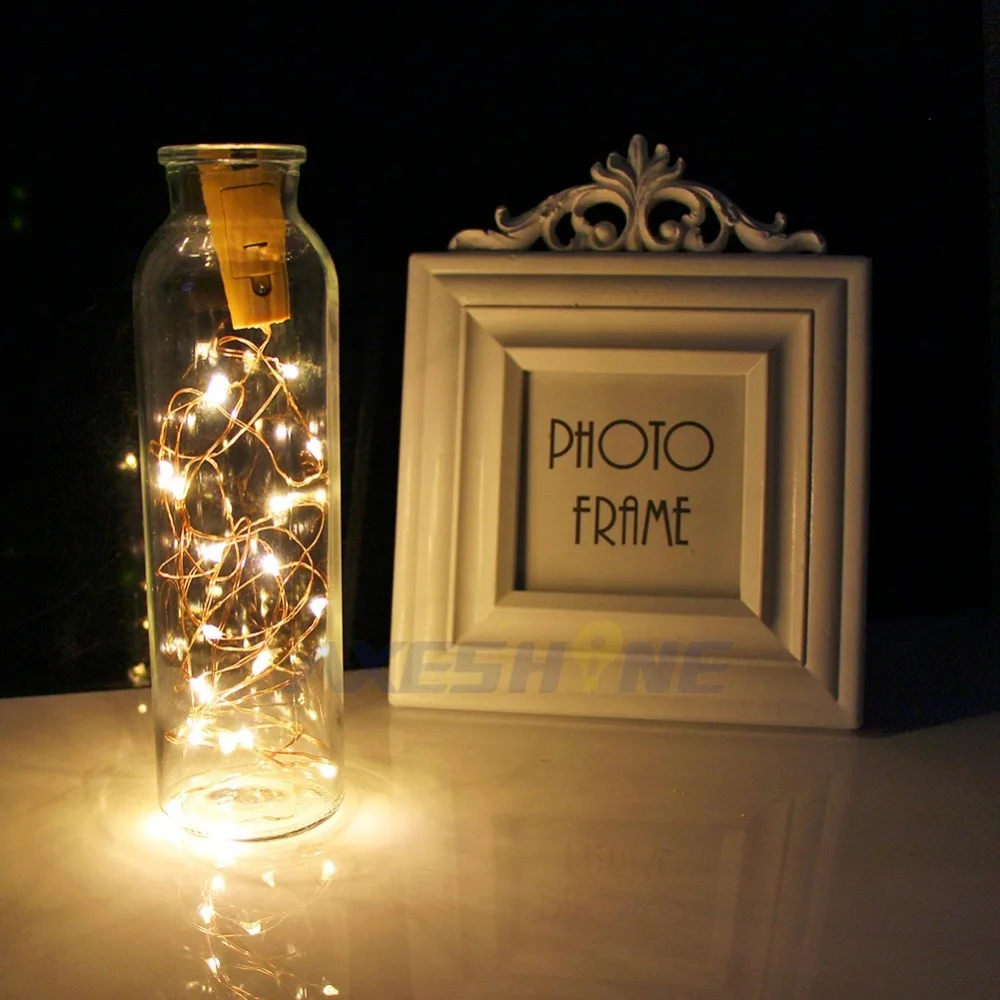 AXESHINE 2 м 20LED лампа для бутылки вина в форме пробки батарея медная проволока