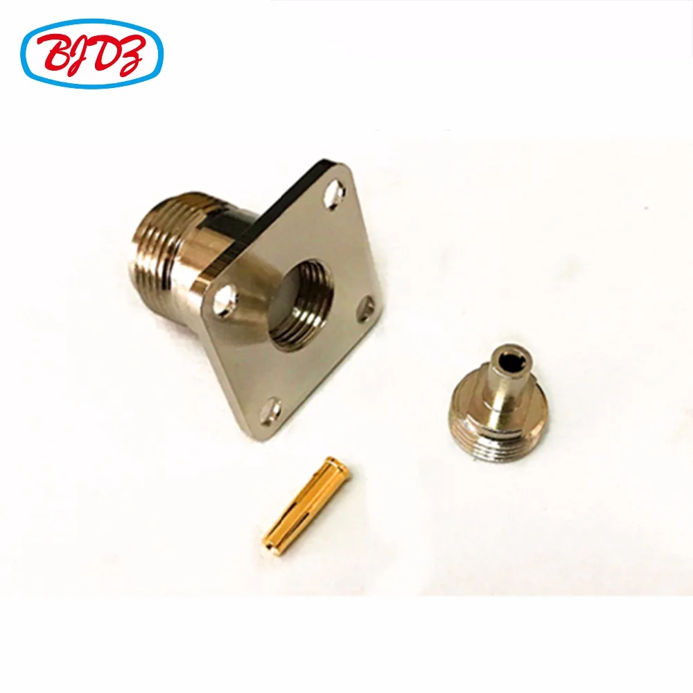 Бесплатная доставка 5 шт. rf фланец N женский четыре отверстия Панель Крепление