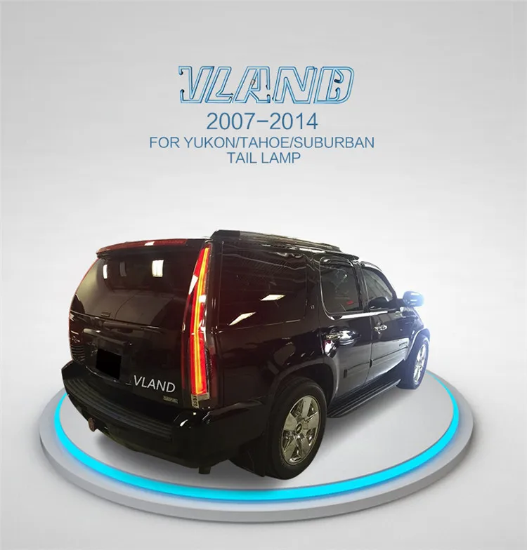 VLAND Заводские задние светильник в сборе для GMC Юкон 2007-2012 2013 для Chevrolet Tahoe/Дачная желтым сигналом поворота