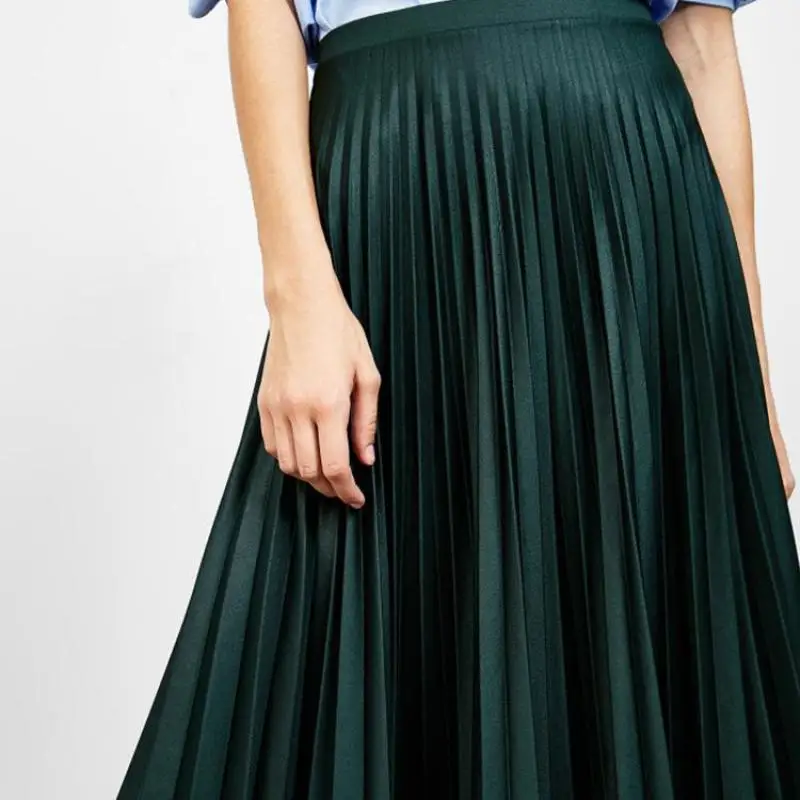 Женская плиссированная юбка NFIVE универсальная облегающая длинная с высокой