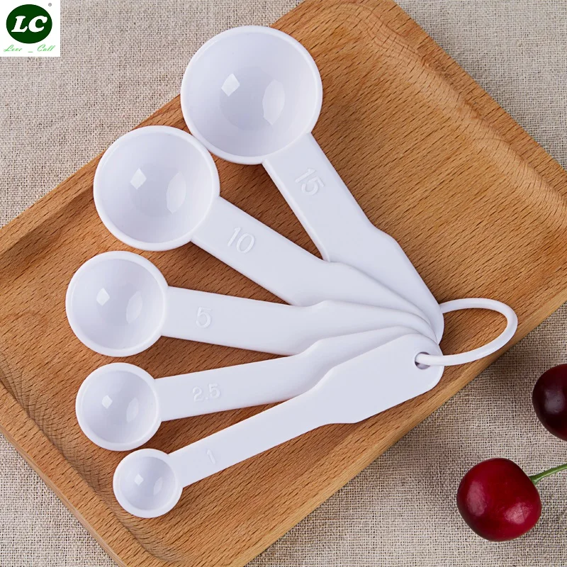 

Measuring Ladel Spoon 5 in 1 Measure Spoon Baking Tool Baking Salt Spoon Scale Kitchen Tool
