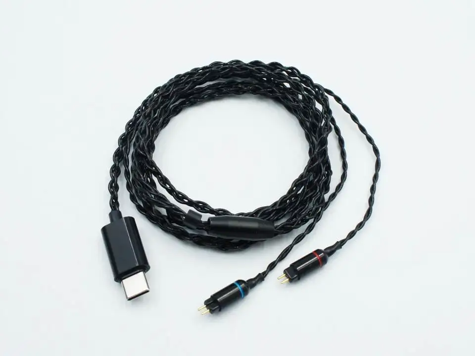 Кабель MMCX/2Pin 0 78 мм HiFi Type C USB с посеребренным покрытием для наушников|Аксессуары
