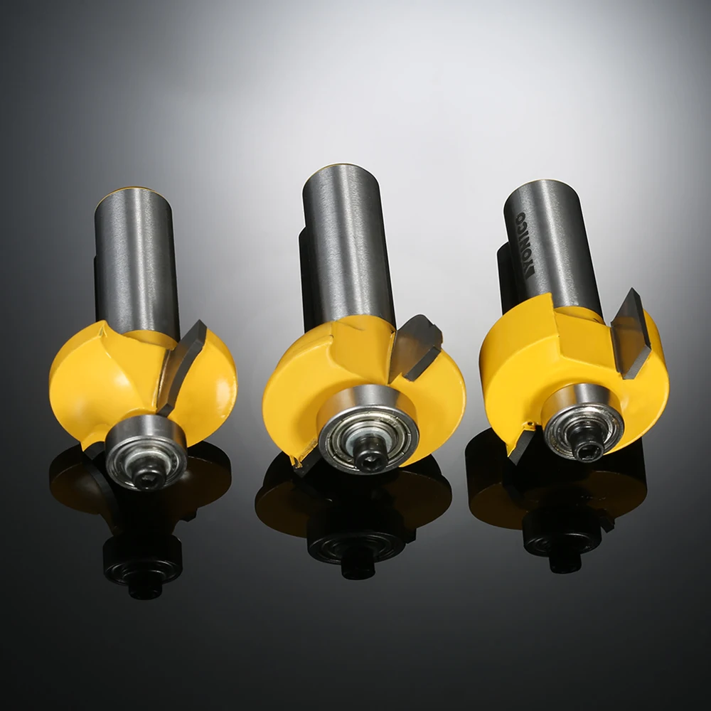 3 шт. фрезы для стеклянных дверей резьбы по дереву кухонный Фрезер с деревянным