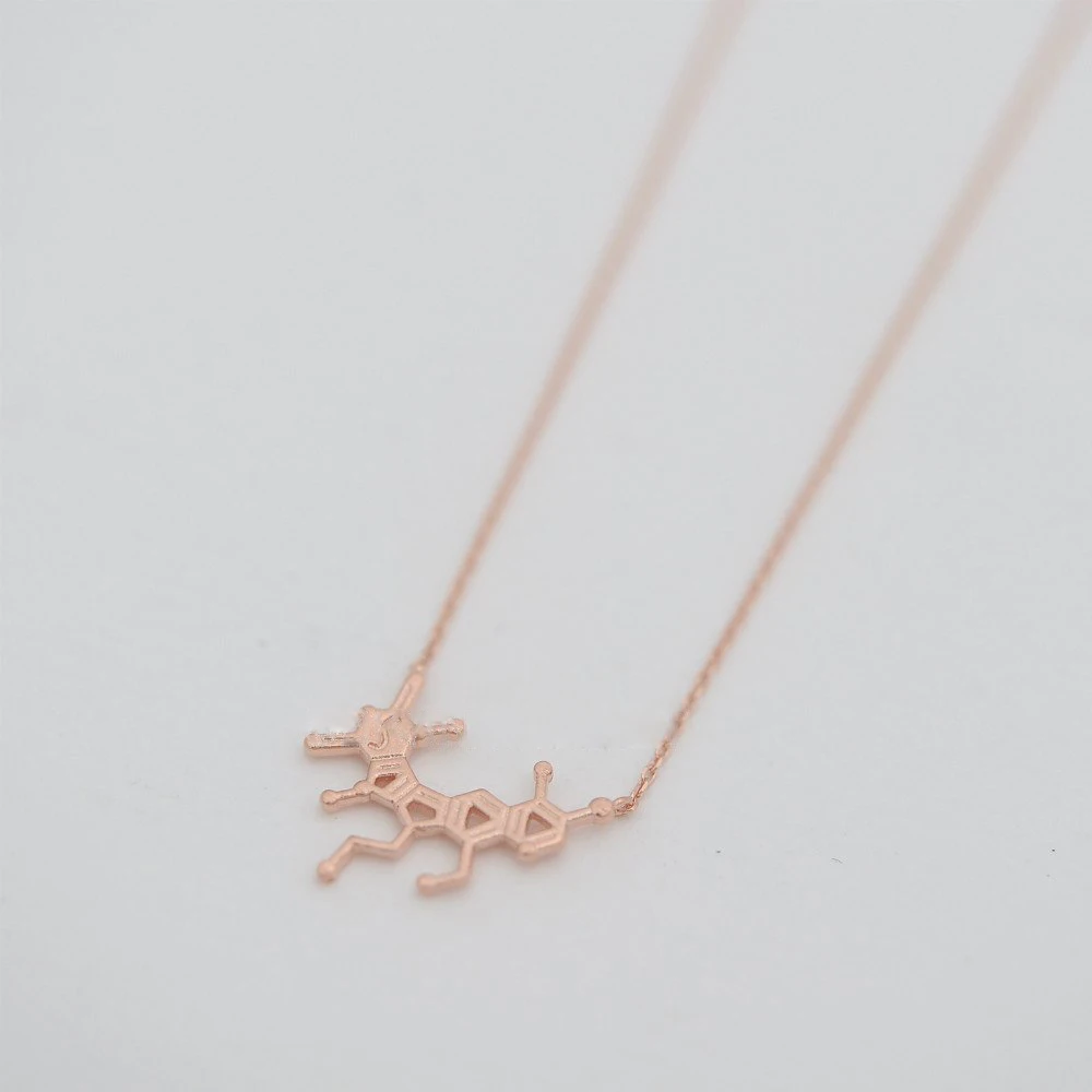 Модные веселое настроение молекулярные ожерелья химическая молекулярная