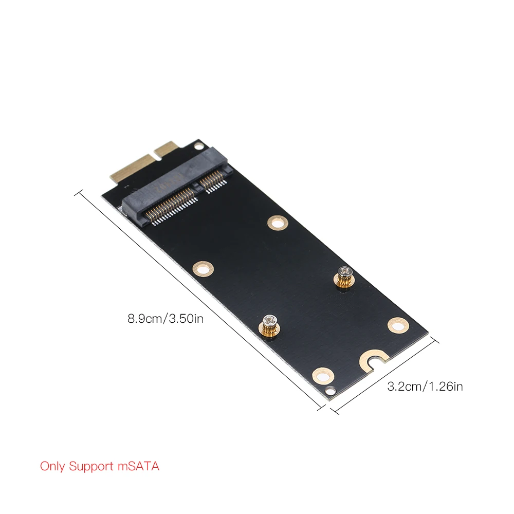 MSATA SSD до 7 + 17Pin адаптер карта для 2012 Apple Macbook Pro Retina A1425 A1398 Mini PCI E SATA конвертер