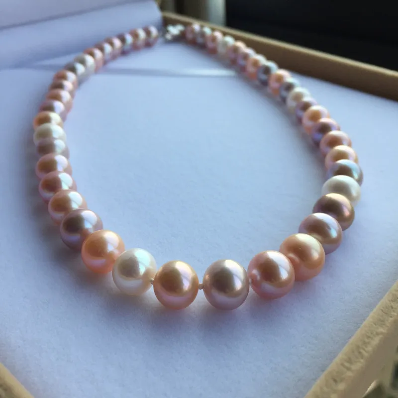 Ожерелье из серебра 925 пробы с натуральным пресноводным жемчугом | Украшения и