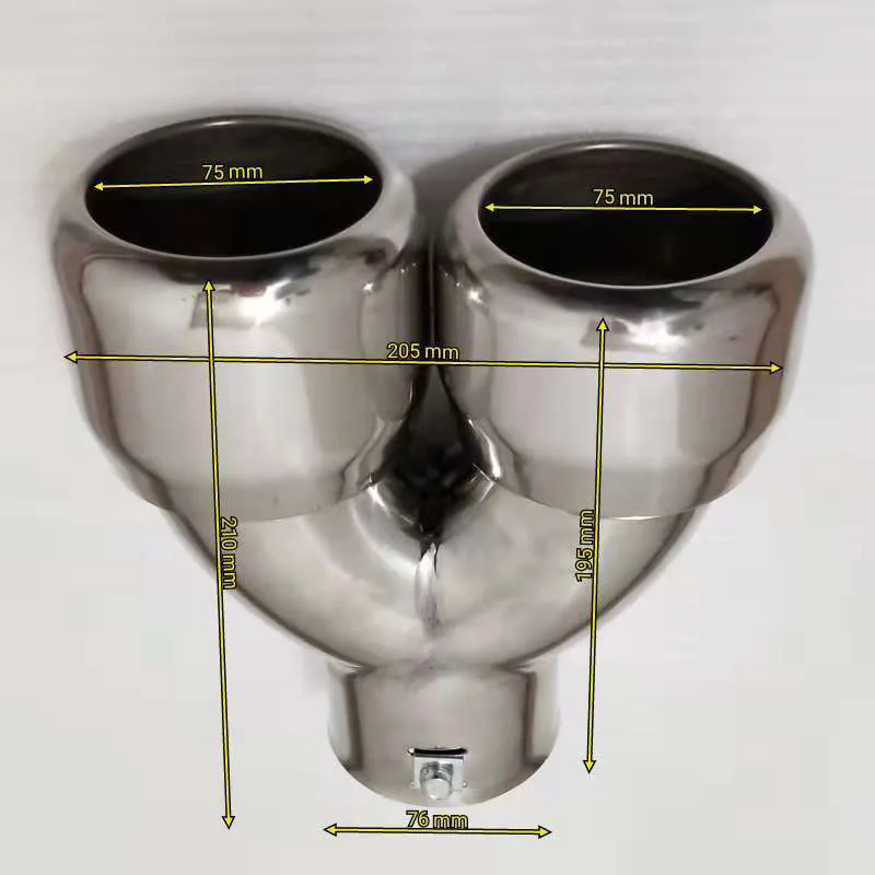 75 мм Винт Стационарный тип один делится на два автомобильных хвоста из