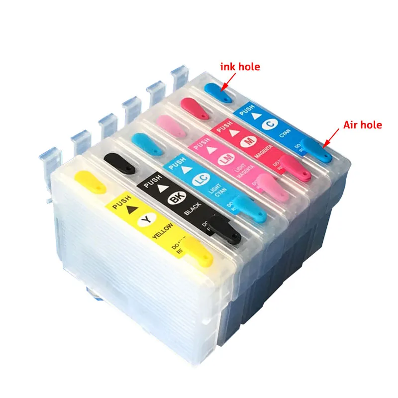 

T0851 многоразовый чернильный картридж для принтера epson T60 1390 с чипом дуги 85N 851n
