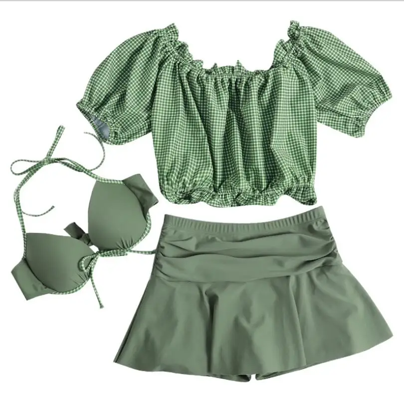 Новинка 2021 Женский комплект бикини с пуш-ап купальный костюм пляжная одежда в