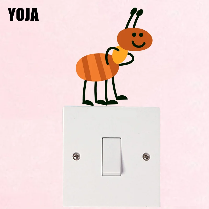 YOJA Fun Bee домашний декор для гостиной спальни ПВХ наклейка на стену цветная