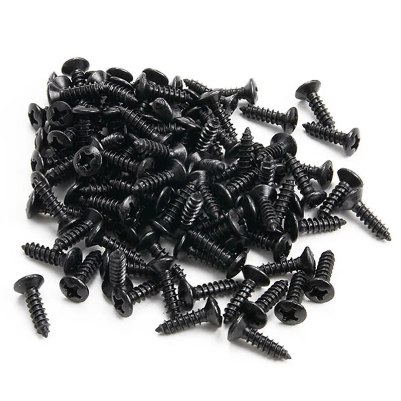 50 шт. черные крепежные винты для гитары ST TL LP SG|guitar parts|screw guitarbass pickguard |