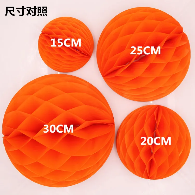 

10 PC 6''(15cm) Colorful Tissue Paper Lantern Honeycomb Ball For Home Garden Wedding & Birthday Party / Baby Shower Decorations