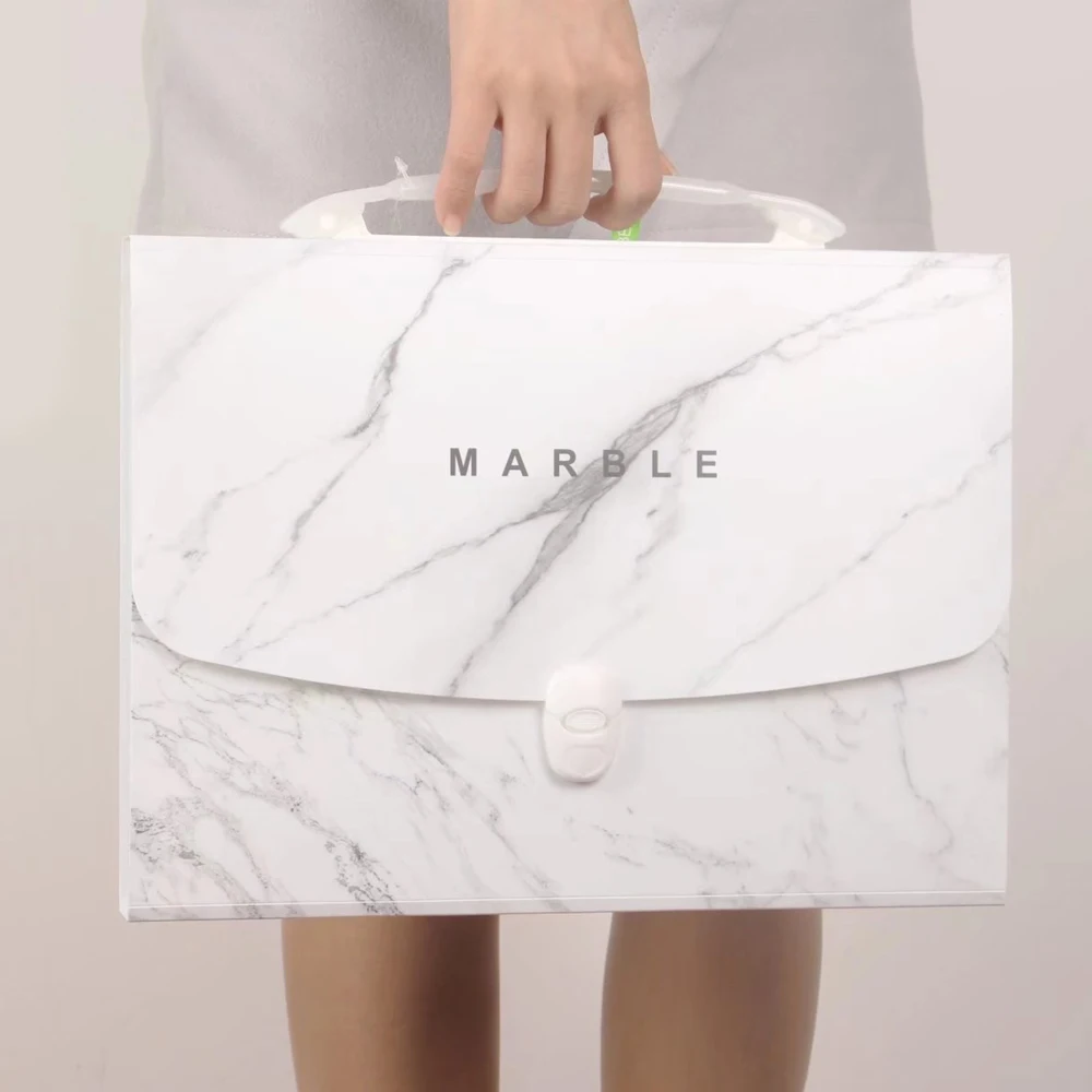 Модная мраморная расширяющаяся папка для файлов А4 Сумка документов бумажный