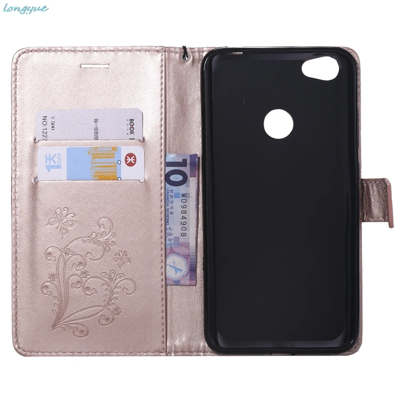 Redmi Note5A Case для Xiaomi Note 5A Prime Чехлы Pro кожаный чехол бабочка ремешок кошелька телефон