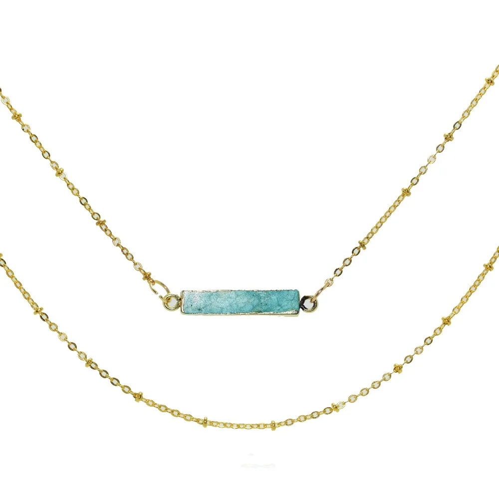 Женское колье с подвеской под мрамор 1 шт.|Ожерелья подвеской| |