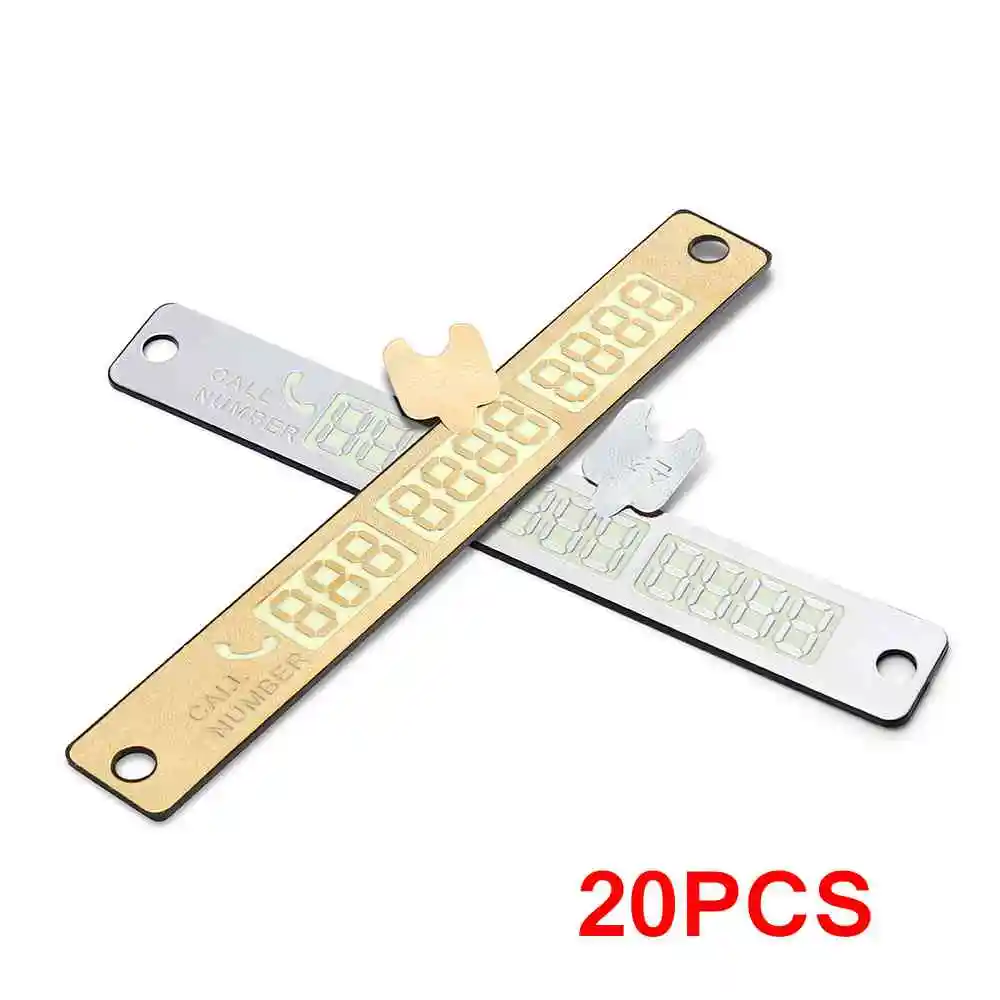 20 шт. карта автомобильной временной парковки с уведомлениями Ночной светильник