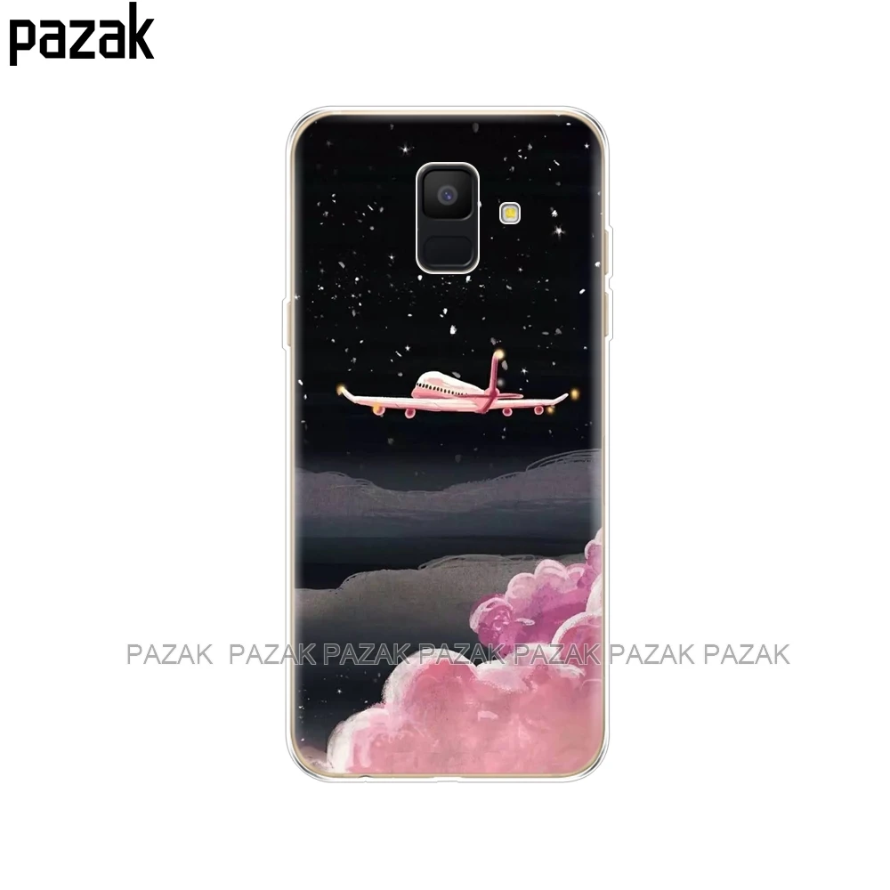 34368 Силиконовый чехол для телефона samsung Galaxy A6 Dual SIM SM A600 A600F, мягкая задняя крышка из ТПУ для samsung A6 Plus A605 A605F pop - Цвет: 34368