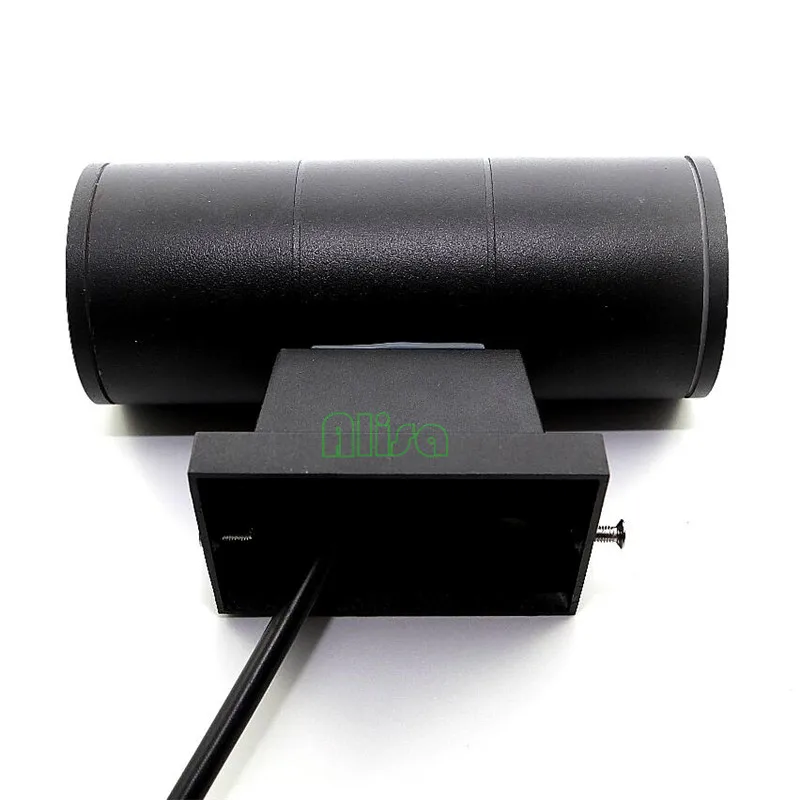 Высокое качество 14 Вт наружный светодиодный настенный светильник черный корпус