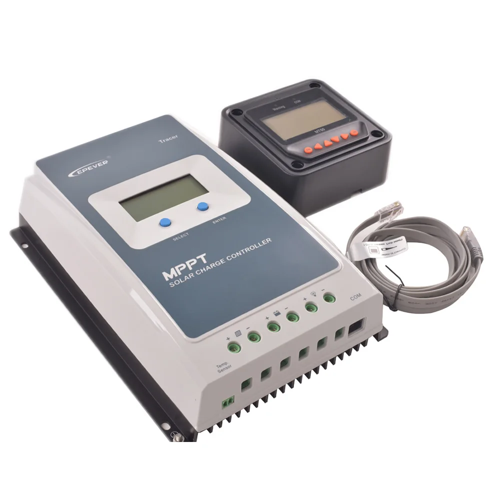 4210AN and MT50 Tracer 4210AN контроллер солнечного зарядного устройства 40A регулятор разряда батареи защита MPPT PV Контроллер система 12/24 В - Цвет: 4210AN and MT50