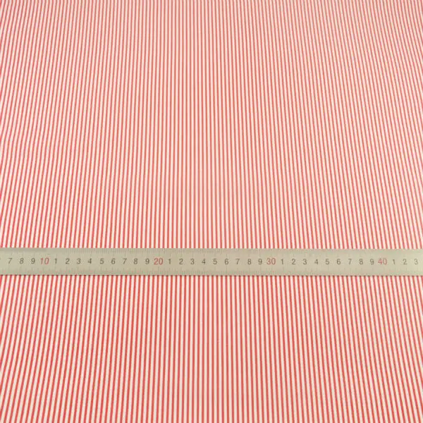 Красно белые полоски с принтом дизайнерские 100% хлопковые ткани четверть толстых