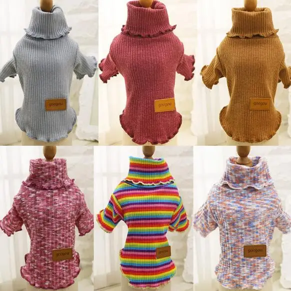 2017 new dogs cats sweaters clothes doggy spring autumn knitted wear costume puppy vest clothing pet dog cat suit 1pcs XS-XXL | Дом и сад