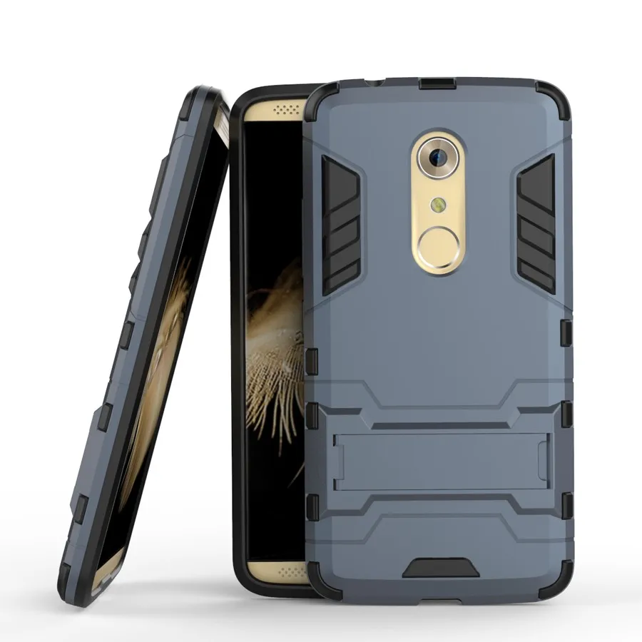 Защитный чехол на заднюю панель для zte Axon 7 A2017G, A2017 PC+ TPU подножка Fundas Coque противоударный для zte Axon7 A2017G A2017