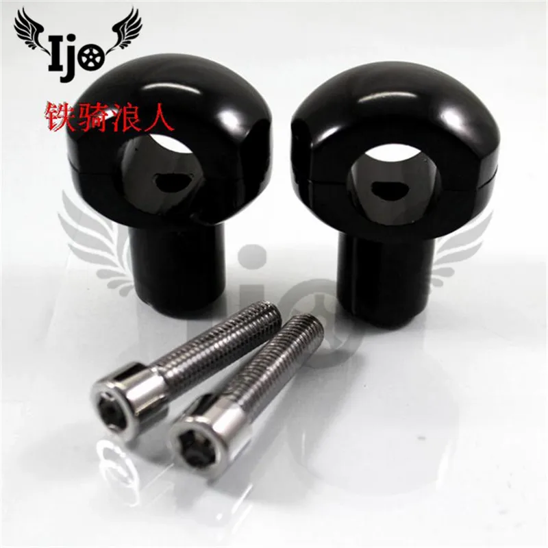 Хромированный серебристый черный Универсальный зажим для мотоцикла 25 мм