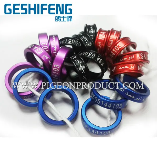 Ножные полосы кольцо использовать для голубя алюминиевое голубей тег|band pigeon|pigeon