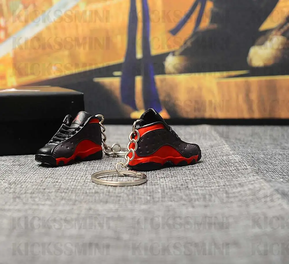 Дропшиппинг Air Jordan XII 13 разводной брелок с кроссовком 1/6 масштаб 3D Мини кроссовок JORDAN Брелок В Форме куклы аксессуар