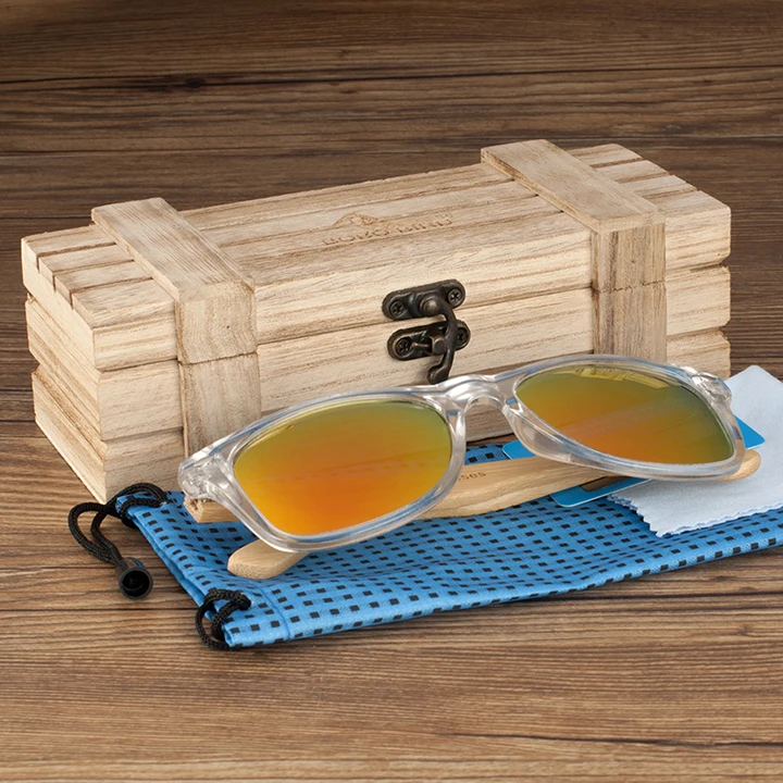 BOBO BIRD Bamboo Мужские солнцезащитные очки поляризованный Ультрафиолетовый 400 Ретро женские очки с вогнуто-выпуклыми линзами de soleil hommes polaris