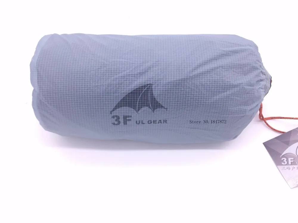 3F UL GEAR 740g Oudoor Сверхлегкий кемпинговый тент 3 сезона 1 для одного человека Профессиональный 15D нейлоновый с силиконовым покрытием бесшумный тент