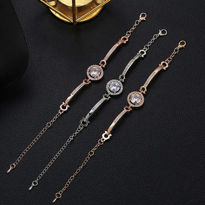 Модный Роскошный Стразы циркониевый многослойный браслет высокого качества