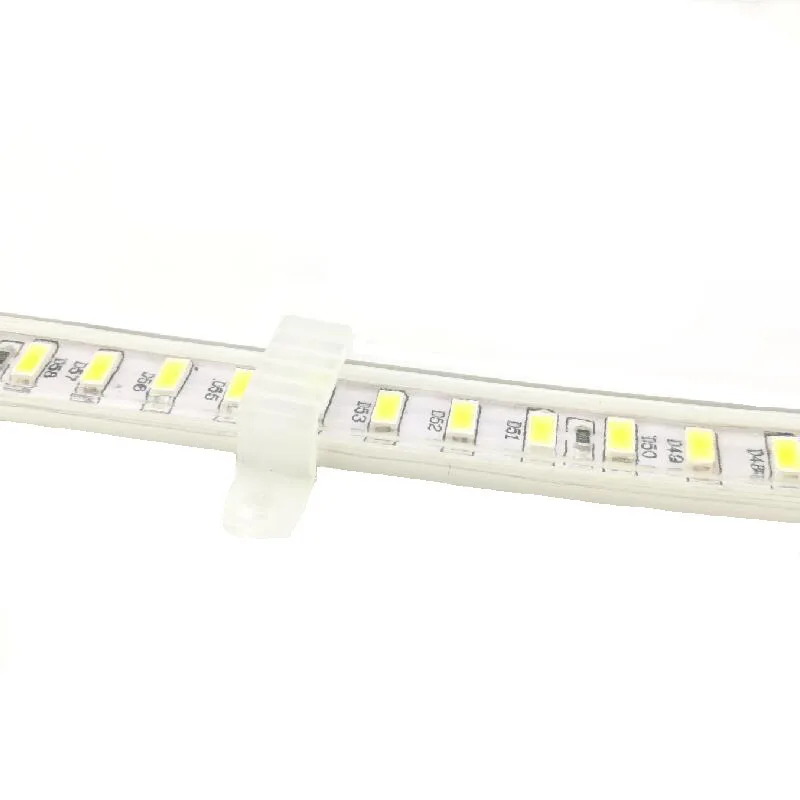 

5730 120 led/m LED Strip Light 220 V 3000K 4000K 6000K Flex Ribbon Tape Lamp Band Tube EU Cord for Kitchen Home Lighting