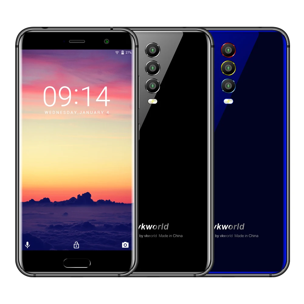 Смартфон vkworld K1 с тремя тыловыми камерами, 5,2 дюйма, Восьмиядерный процессор MTK6750T, Android 8,1, 4040 мА/ч, быстрая зарядка, 5 В/3 А, 4 Гб ram, 64 ГБ rom