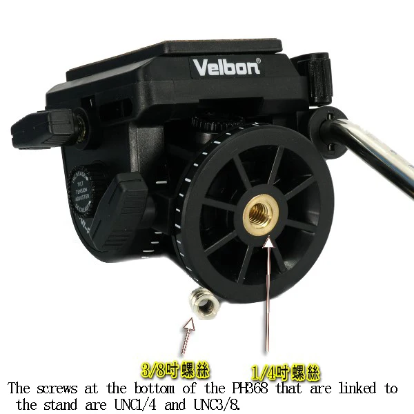 Velbon PH-368 жидкости головкой, с QB-6RL Quick release plate