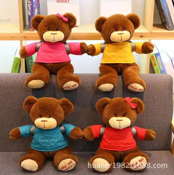 Teddy bear doll cute backpack plush toy girlfriend birthday gift 30cm 40cm | Игрушки и хобби