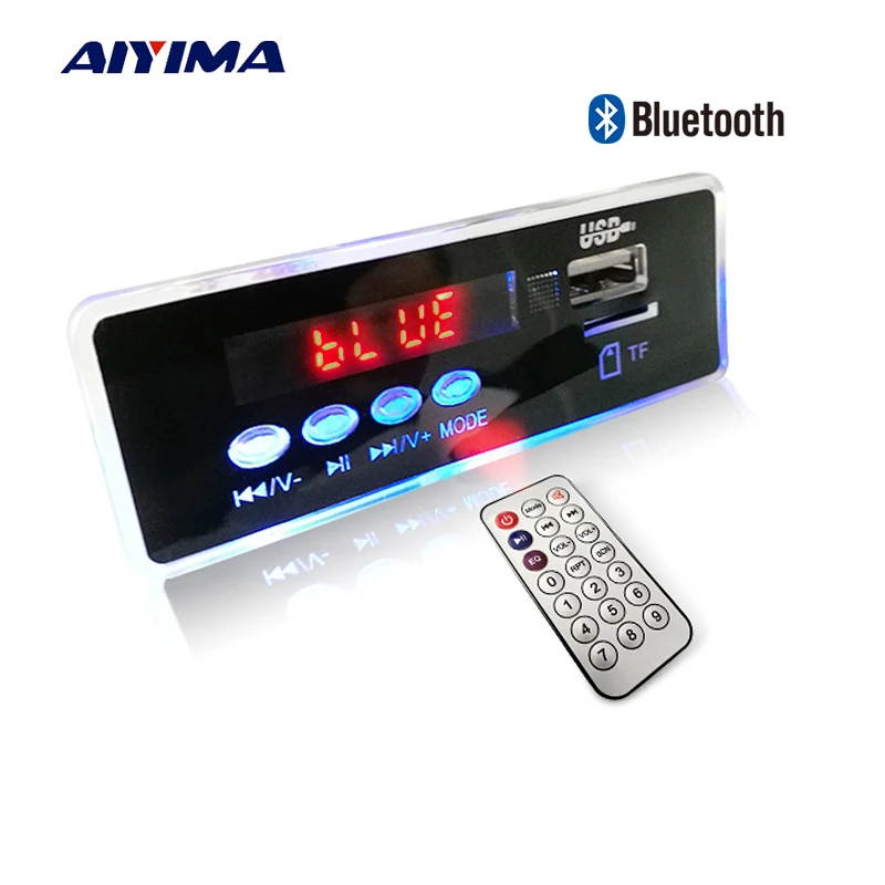 AIYIMA 12 В синий светодиодный MP3 аудио декодер плата без потерь FLAC APE 4 2 Bluetooth с