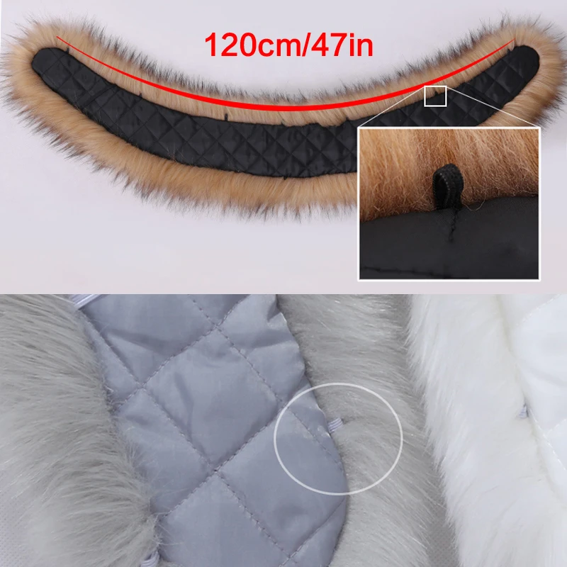 Меховой воротник из искусственного меха лисы шарфы больших размеров теплая шаль