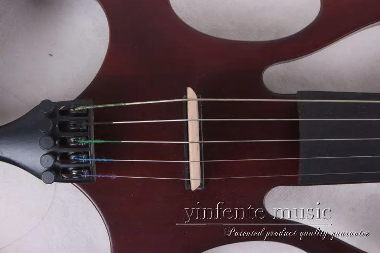 Новый 5 струн 16 ''электрическая Виола бесшумный твердый деревянный корпус
