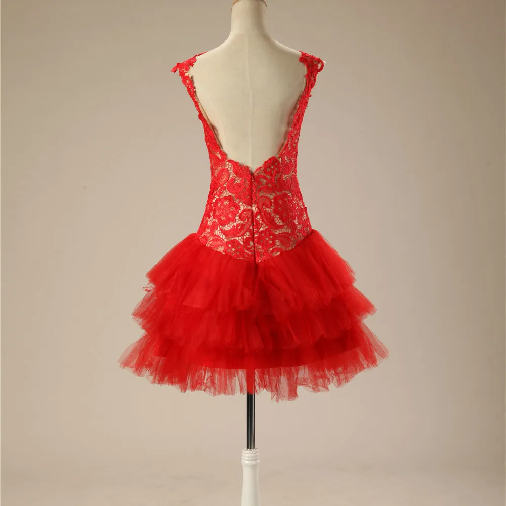 Brinkina красное мини короткое платье для выпускного вечера сексуальное с глубоким