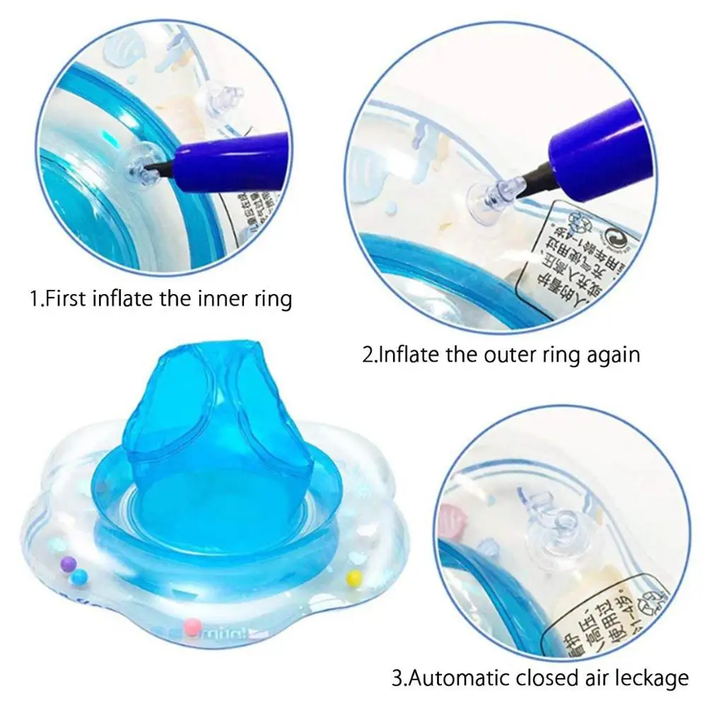 

HobbyLane Baby Swimming Ring Inflatable Infant Armpit Floating Kids Swim Pool Accessories Circle Bathing Inflatable Raft Toy