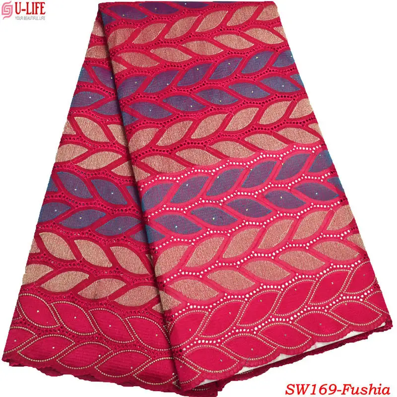African Swiss Voile Lace High Quality Wedding Dresses Fabric 5 Yards 100% Cotton for women SW-169 | Дом и сад